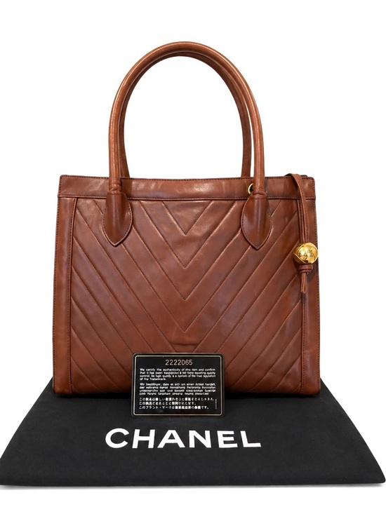 CHANEL Handbags - CHANEL Quilted Brown Leather Vintage Shoulder Bag 1990s Collection